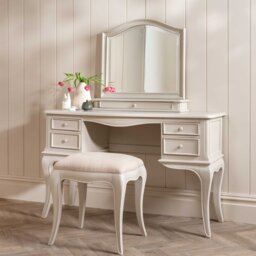 Calista Dressing Table, White Wood - Barker & Stonehouse - thumbnail 2
