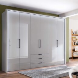 Templin 2000 6 Glss Door Combi Wardrobe, Grey - Barker & Stonehouse - thumbnail 2