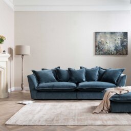 Odyssey Extra Large Split Sofa, Teal Fabric - Barker & Stonehouse - thumbnail 2