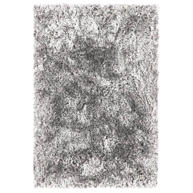 Plush Silver 140x200cm Rug, Square Polyester - Barker & Stonehouse - image 1