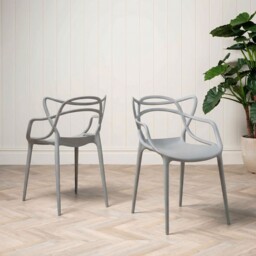 Kartell Masters Dining Chair, Grey Plastic - Barker & Stonehouse