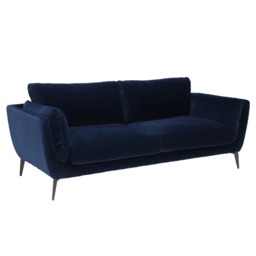 Boone 3 Seater Sofa, Navy Fabric - Barker & Stonehouse - thumbnail 3