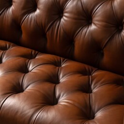 Ullswater 4 Seater Leather Chesterfield Sofa, Brown - Barker & Stonehouse - thumbnail 5
