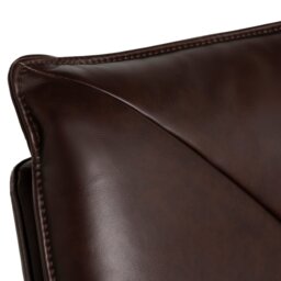Cormac Swivel Armchair, Brown Leather - Barker & Stonehouse - thumbnail 6