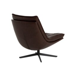 Cormac Swivel Armchair, Brown Leather - Barker & Stonehouse - thumbnail 5