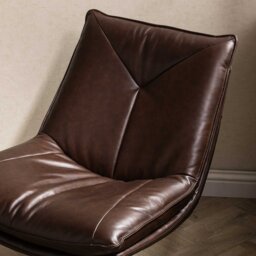 Cormac Swivel Armchair, Brown Leather - Barker & Stonehouse - thumbnail 3