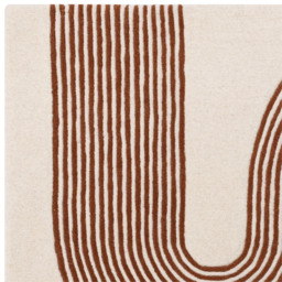 Arch 120X170cm Rug Terracotta, Square, Brown Wool - Barker & Stonehouse - thumbnail 3
