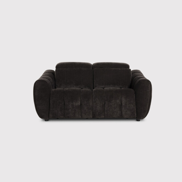 Montgomery 2 Power Seater & Headrest Recliner Sofa, Brown Fabric - Barker & Stonehouse - image 1