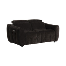 Montgomery 2 Power Seater & Headrest Recliner Sofa, Brown Fabric - Barker & Stonehouse - thumbnail 3