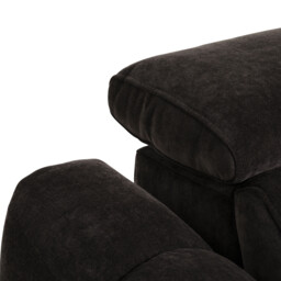 Montgomery 2 Power Seater & Headrest Recliner Sofa, Brown Fabric - Barker & Stonehouse - thumbnail 4