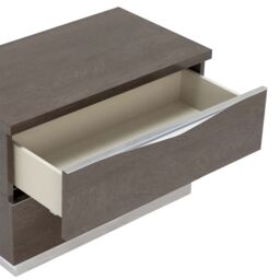 Lutyen Large Bedside Table, Grey Wood - Barker & Stonehouse - thumbnail 4
