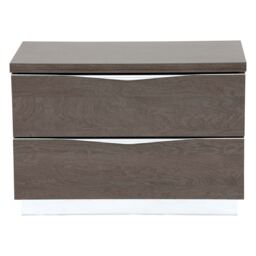 Lutyen Large Bedside Table, Grey Wood - Barker & Stonehouse - thumbnail 2