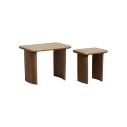 Zerina Set Of 2 Coffee Table 60x40x46, Brown Concrete - Barker & Stonehouse - thumbnail 3