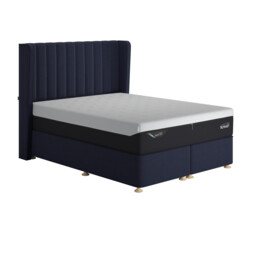 Tempur Suffolk King Slim Disc Static Divan Bed, Blue Fabric - Barker & Stonehouse - thumbnail 4
