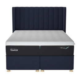 Tempur Suffolk King Slim Disc Static Divan Bed, Blue Fabric - Barker & Stonehouse - thumbnail 2