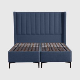 Tempur Suffolk King Slim Disc Static Divan Bed, Blue Fabric - Barker & Stonehouse - thumbnail 2