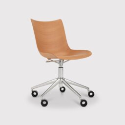 Kartell P/Wood 2020 Office Chair, Neutral - Barker & Stonehouse - thumbnail 1