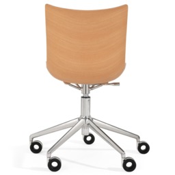 Kartell P/Wood 2020 Office Chair, Neutral - Barker & Stonehouse - thumbnail 3