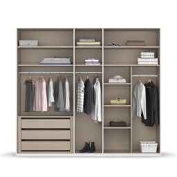 Frans 5 Door Wardrobe 251Cm, Grey - Barker & Stonehouse - thumbnail 6