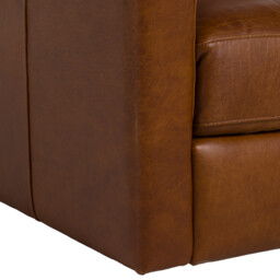 Albard Swivel Armchair, Brown Leather - Barker & Stonehouse - thumbnail 6