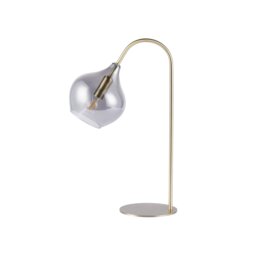 Antique Bronze Glass Table Lamp, Brown Metal - Barker & Stonehouse - thumbnail 3