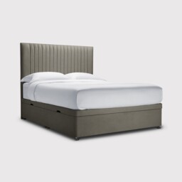 Simba Camden Side Lift Ottoman Double Bed Frame, Grey Fabric - Barker & Stonehouse - thumbnail 1