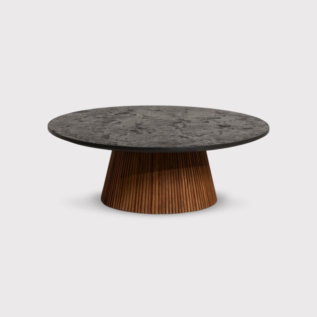 Trinidad Large Round Coffee Table, Round, Teak Wood - Barker & Stonehouse - image 1