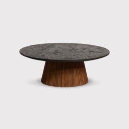 Old Java Trinidad Large Round Coffee Table, Round, Teak Wood - Barker & Stonehouse