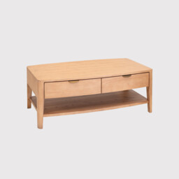 Halstatt 4 Drawer Coffee Table With a Shelf, Pine Wood - Barker & Stonehouse - thumbnail 2