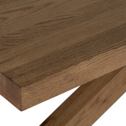 Rudford Dining Table 220x100x77cm, Brown Oak - Barker & Stonehouse - thumbnail 3