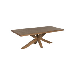 Rudford Dining Table 220x100x77cm, Brown Oak - Barker & Stonehouse - thumbnail 5