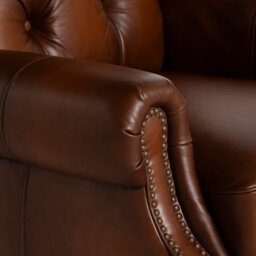 Ullswater Power Recliner Wing Recliner Chair Sofa, Brown Leather - Barker & Stonehouse - thumbnail 3