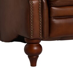 Ullswater Power Recliner Wing Recliner Chair Sofa, Brown Leather - Barker & Stonehouse - thumbnail 4
