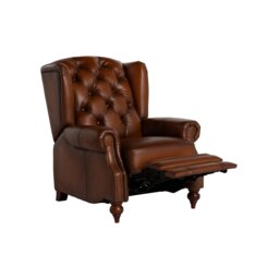 Ullswater Power Recliner Wing Recliner Chair Sofa, Brown Leather - Barker & Stonehouse - thumbnail 6
