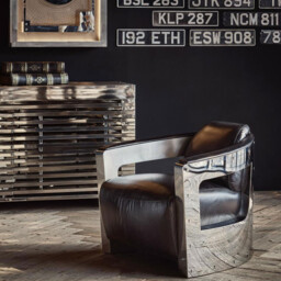 Timothy Oulton Mars Armchair Mk3, Black Leather - Barker & Stonehouse - thumbnail 2