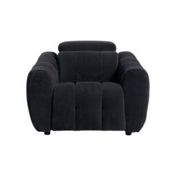 Montgomery Power Recliner Chair & Headrest, Purple Fabric - Barker & Stonehouse - thumbnail 2