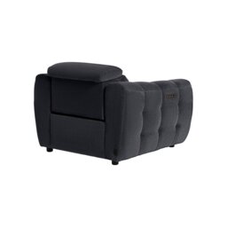 Montgomery Power Recliner Chair & Headrest, Purple Fabric - Barker & Stonehouse - thumbnail 5
