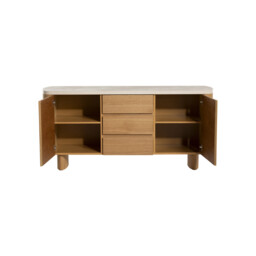 Soma Curved Sideboard, Neutral Wood - Barker & Stonehouse - thumbnail 5