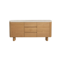 Soma Curved Sideboard, Neutral Wood - Barker & Stonehouse - thumbnail 6