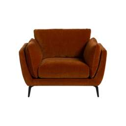 Boone Armchair, Orange Velvet - Barker & Stonehouse - thumbnail 3