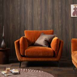 Boone Armchair, Orange Velvet - Barker & Stonehouse - thumbnail 2