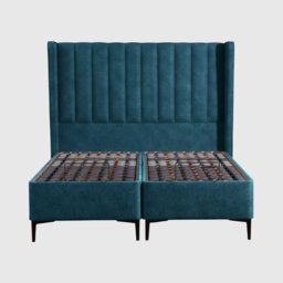 Tempur Suffolk King Slim Disc Static Divan Bed, Blue Velvet - Barker & Stonehouse - thumbnail 2