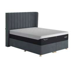Tempur Suffolk King Slim Disc Static Divan Bed, Blue Velvet - Barker & Stonehouse - thumbnail 4