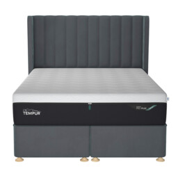 Tempur Suffolk King Slim Disc Static Divan Bed, Blue Velvet - Barker & Stonehouse - thumbnail 3