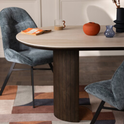 Kita Fixed Dining Table, Round, Wood - 180cm - Barker & Stonehouse - thumbnail 5
