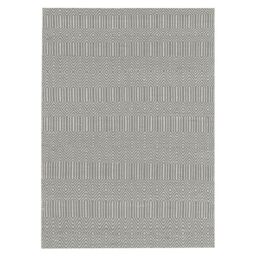 Twine 160x230Cm Rug Silver, Square Cotton Blend - W160cm - Barker & Stonehouse