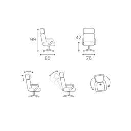 Conform Style Quattro Swivel Recliner Chair, Brown Leather - Barker & Stonehouse - thumbnail 4