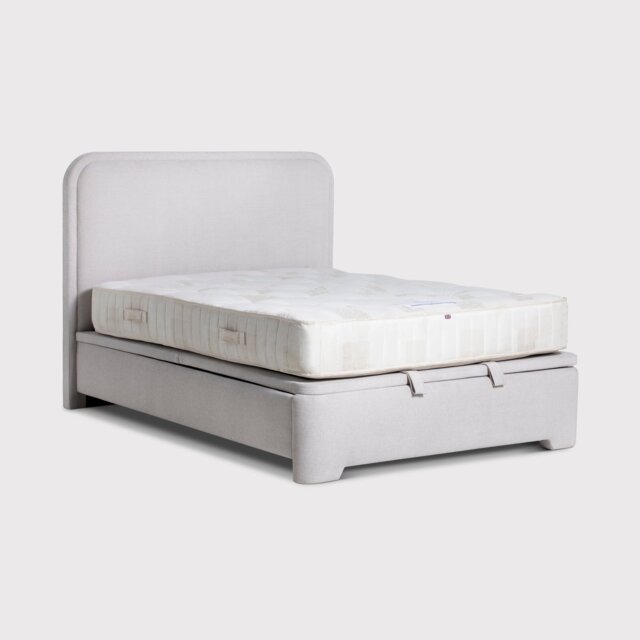 Tilbury Double Bed & Curved Headboard, Grey Fabric - Barker & Stonehouse - image 1