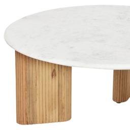 Fuji Coffee Table, Round, Neutral Wood - Barker & Stonehouse - thumbnail 3