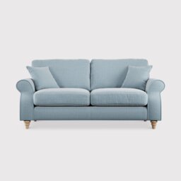 Hattie 3 Seater Sofa, Blue Fabric - Barker & Stonehouse